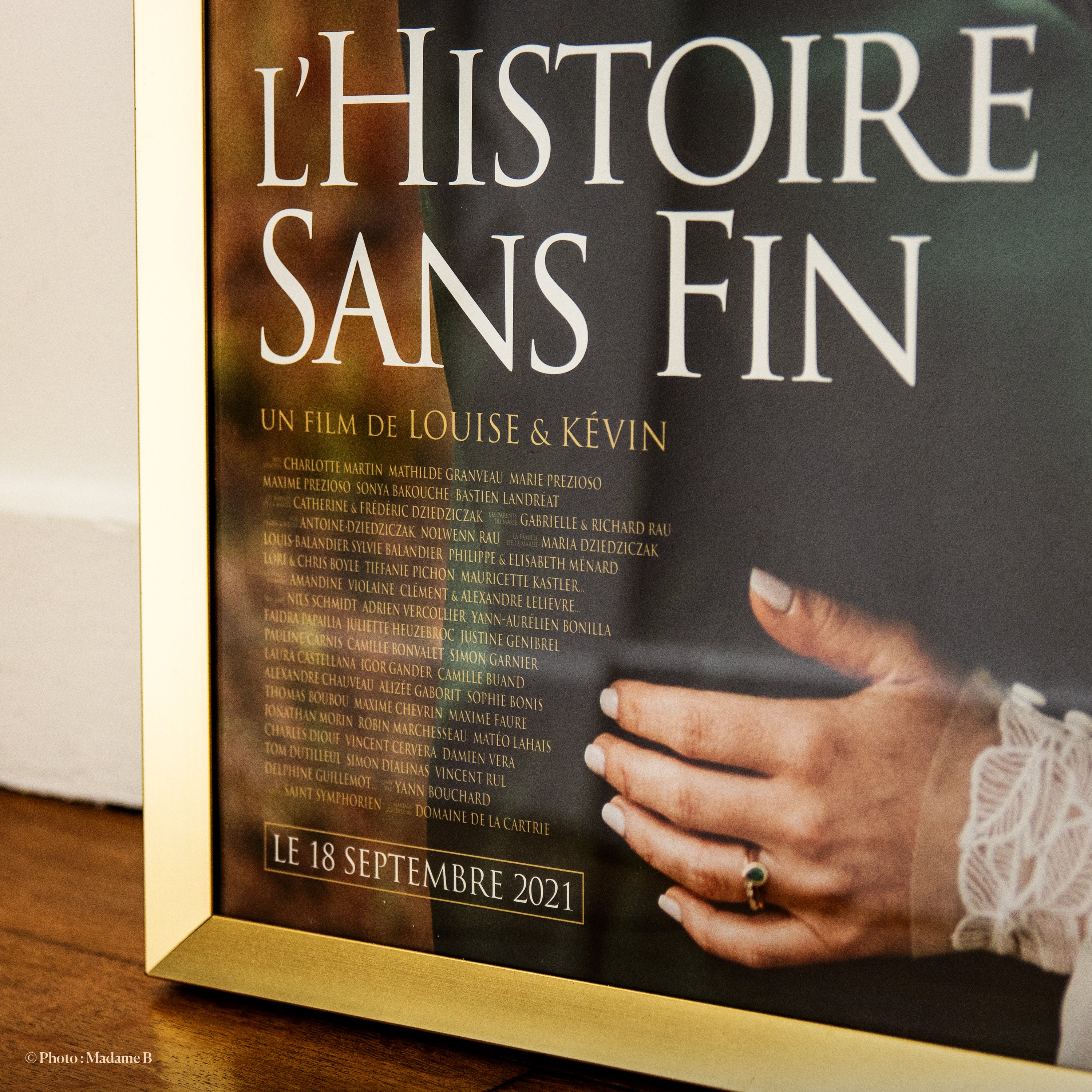 Détail typographie affiche de film personnalisée sur-mesure - L'Histoire Sans Fin | Lovemood