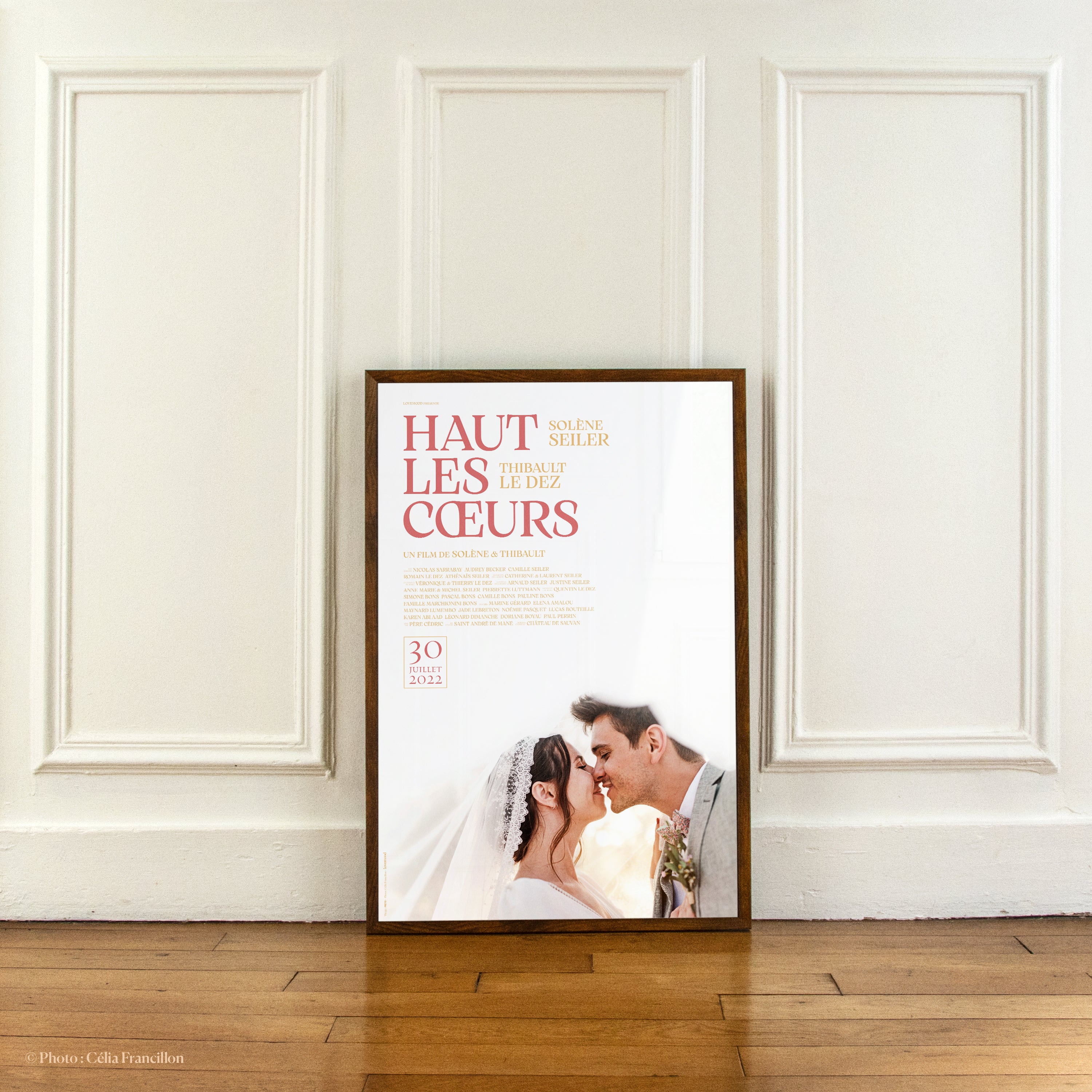 Affiche de film personnalisée La Délicate 40x60cm - cadeau mariage anniversaire | Lovemood