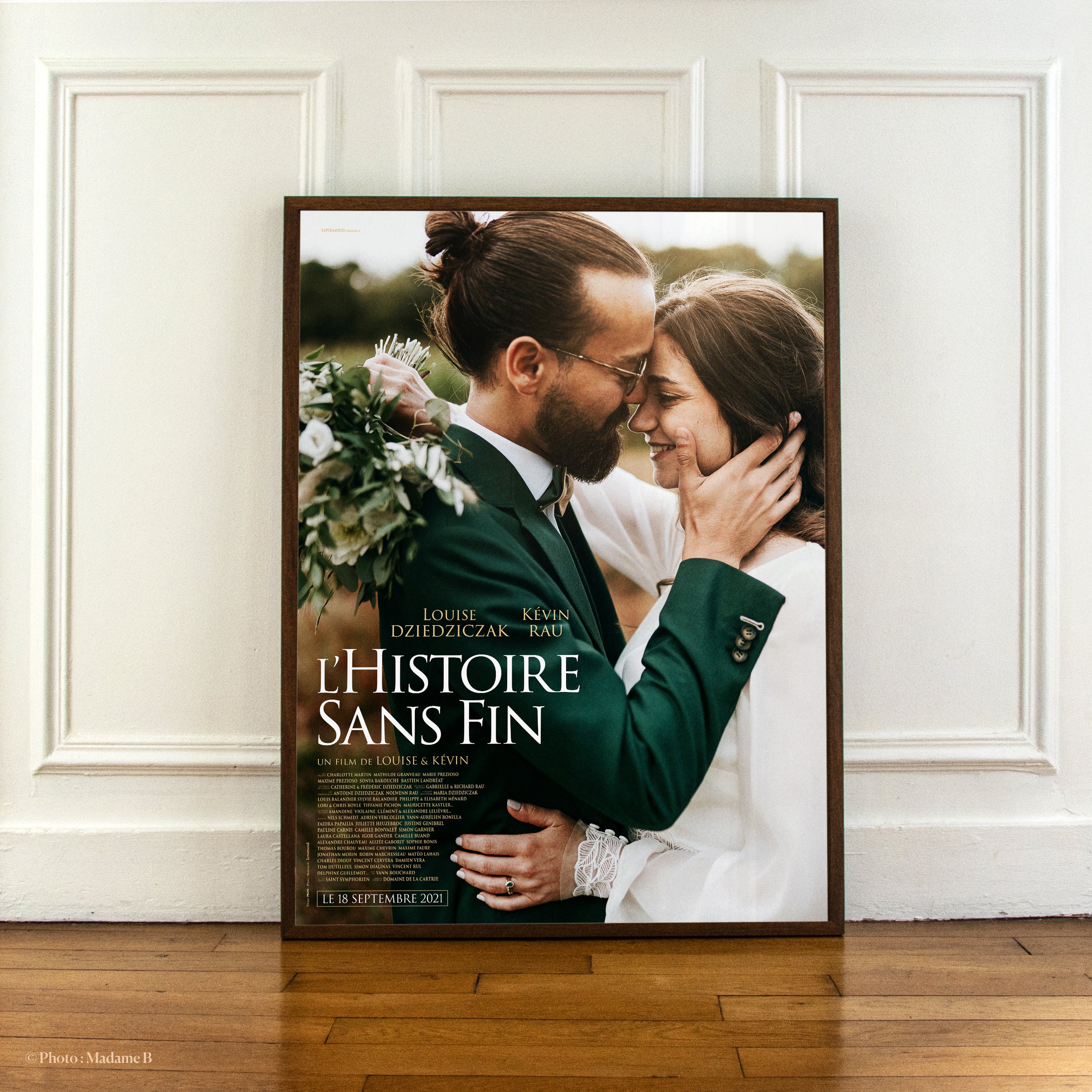 Affiche de film personnalisée La Grandiose 60x80cm - cadeau mariage anniversaire | Lovemood