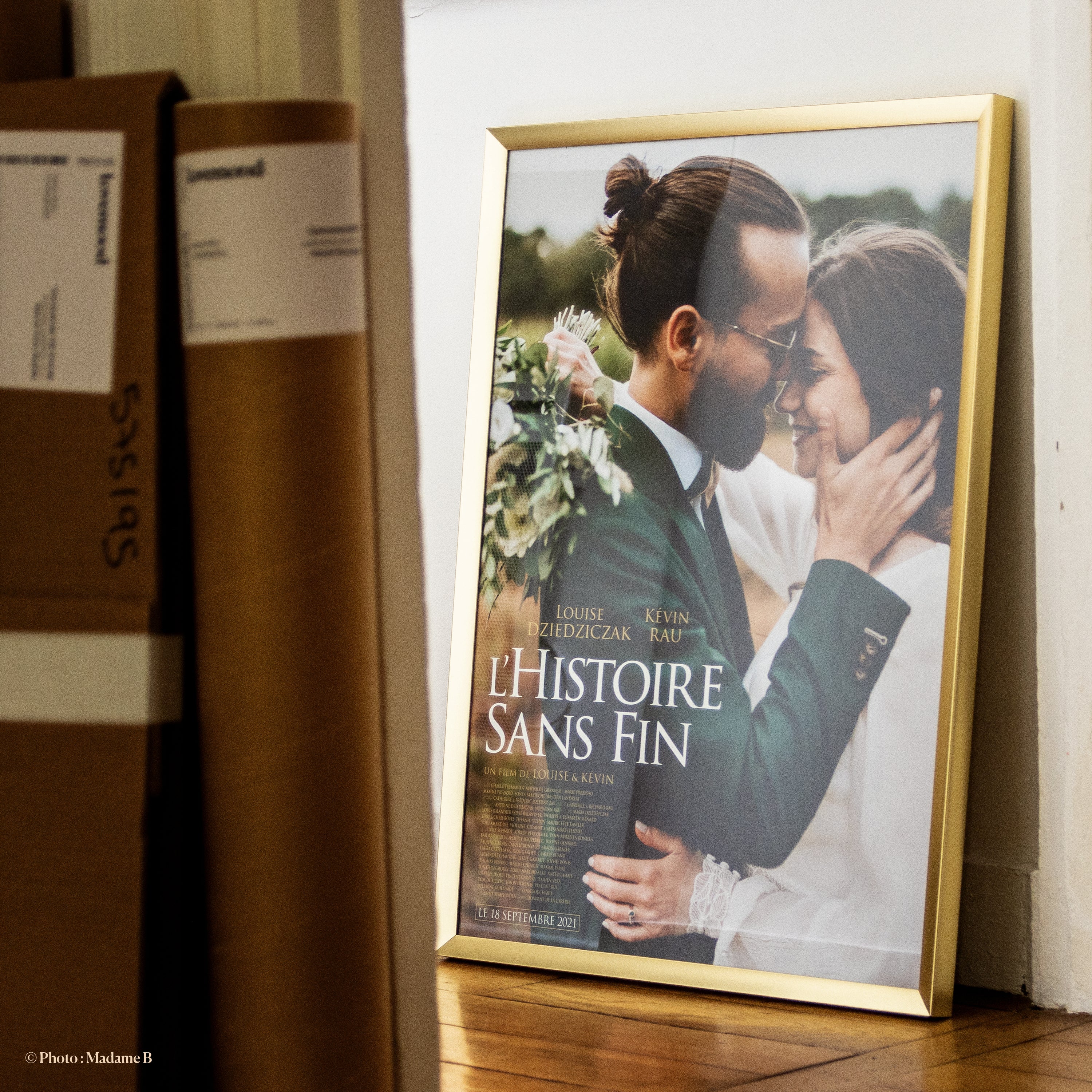 Affiche de film personnalisée mariage L'Histoire Sans Fin format complet | Lovemood"